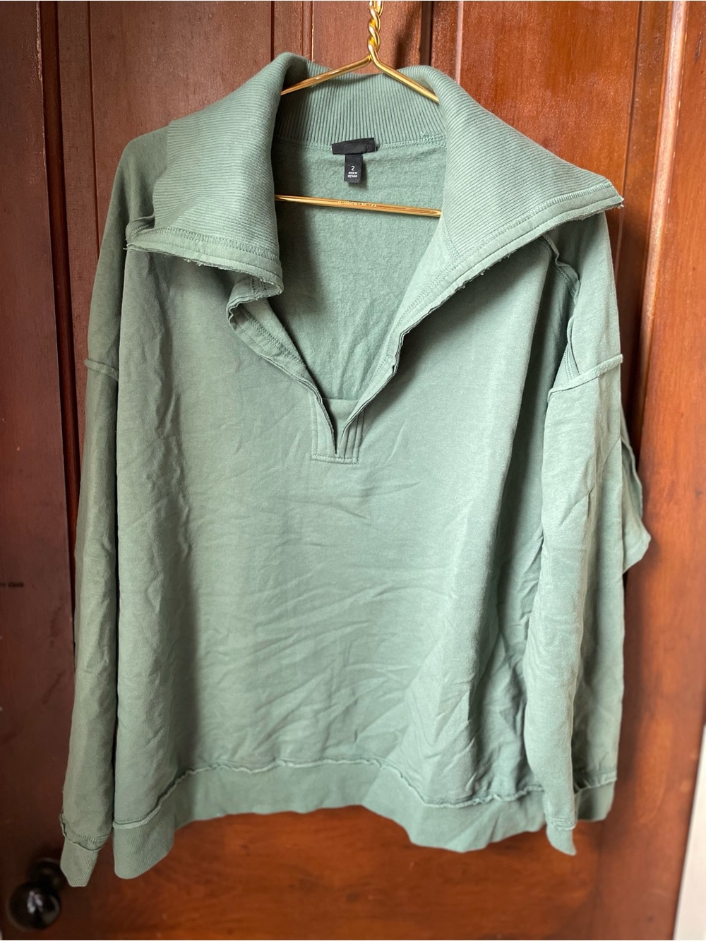 Torrid women's 2X long sleeve green pullover sweatshirt